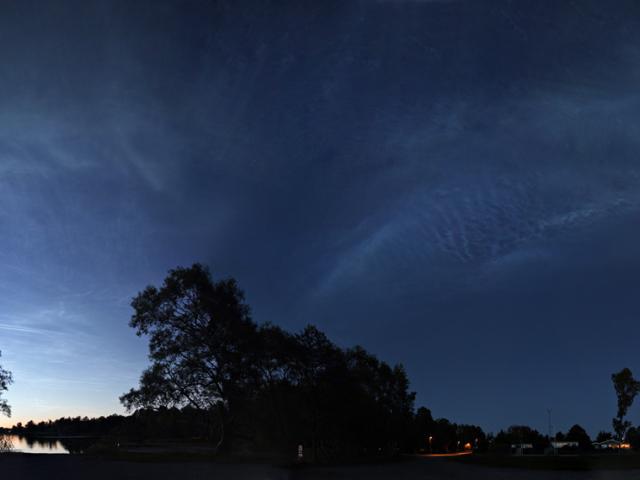 Noctilucent Cloud Storm Panorama