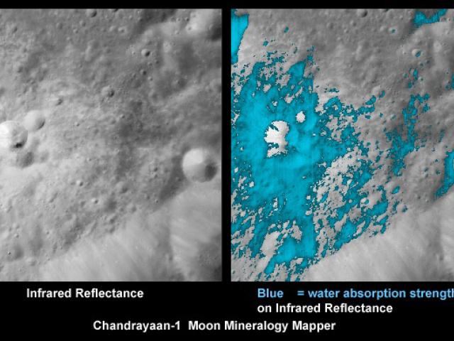 Water Discovered on the Moon