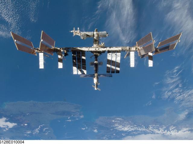 The International Space Station Over Earth