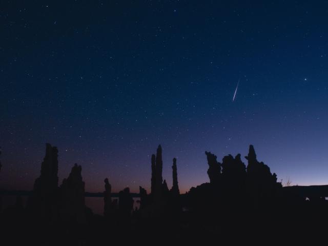 Leonid over Mono Lake