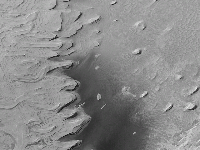 Ancient Layered Hills on Mars