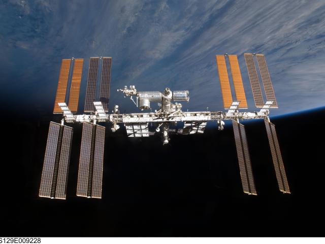 The International Space Station Over the Horizon