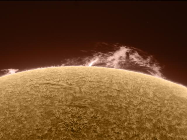 Reinvigorated Sun and Prominence
