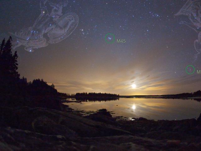 Moonset Over Pleasant Bay