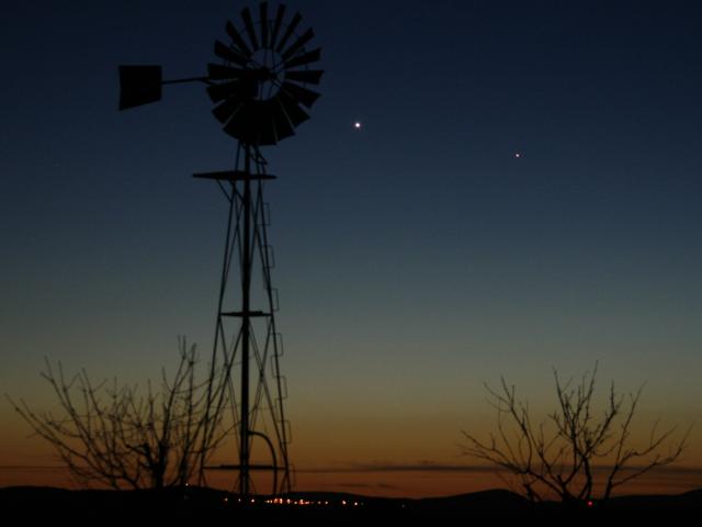 Venus and Mercury in the West