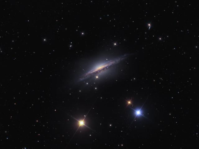 NGC 1055: Galaxy in a Box