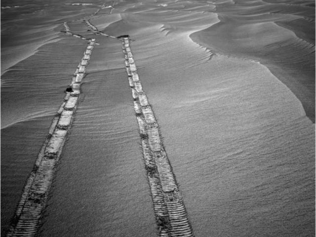 Looking Back Across Mars