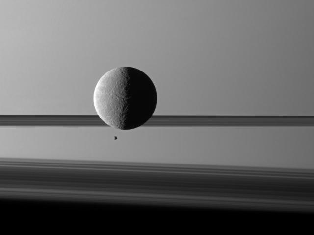 Moons and Rings Before Saturn