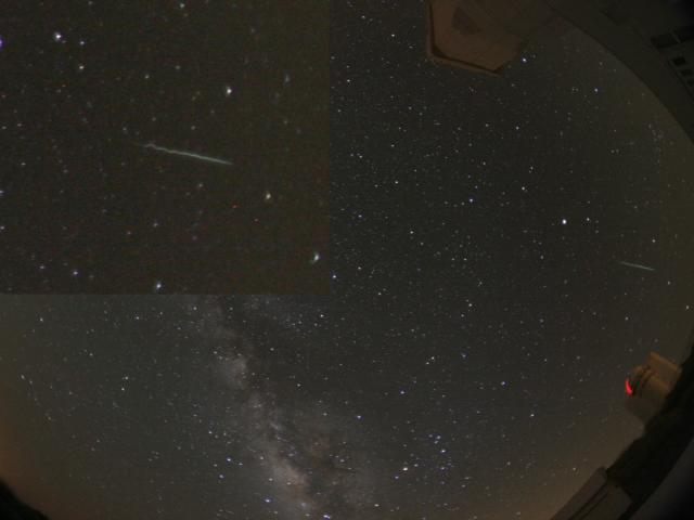 A Twisted Meteor Trail Over Tenerife