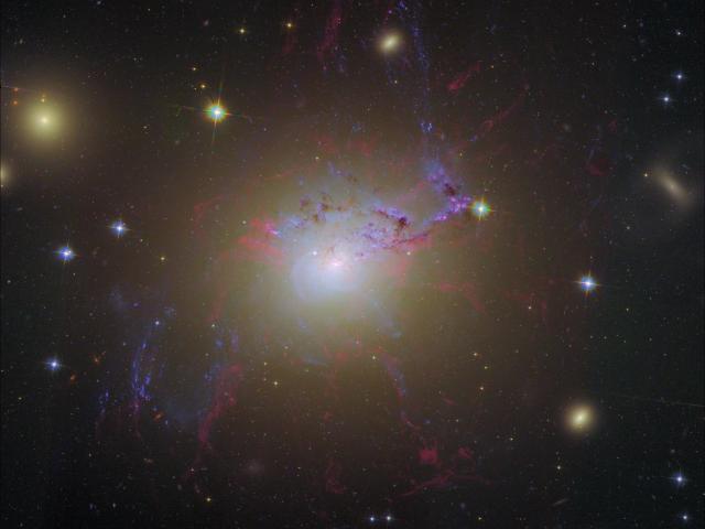 Hubble Remix: Active Galaxy NGC 1275