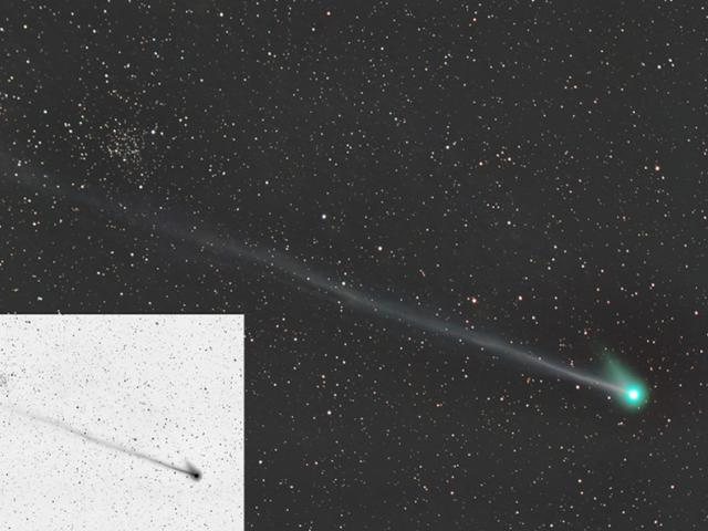 Comet McNaught Passes NGC 1245