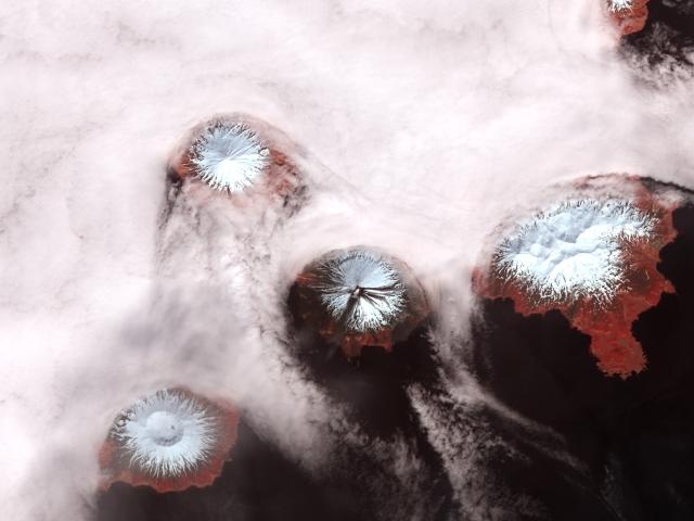 Islands of Four Mountains from Above