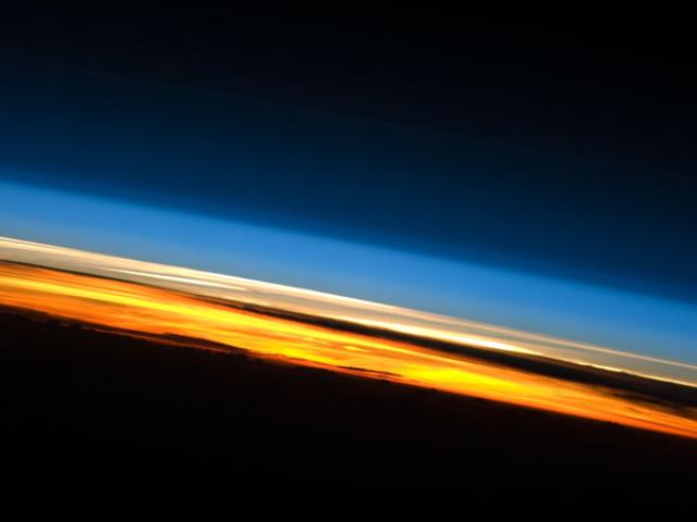 Sunset from the International Space Station