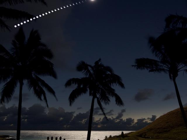 Eclipse on the Beach