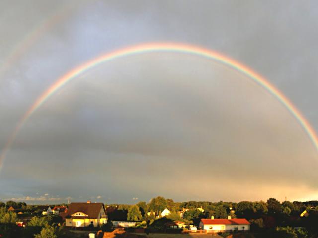 Rainbow at Sunset