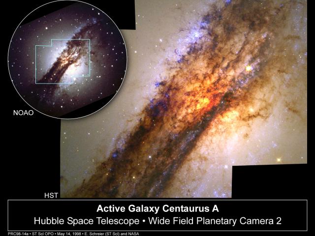 The Center of Centaurus A