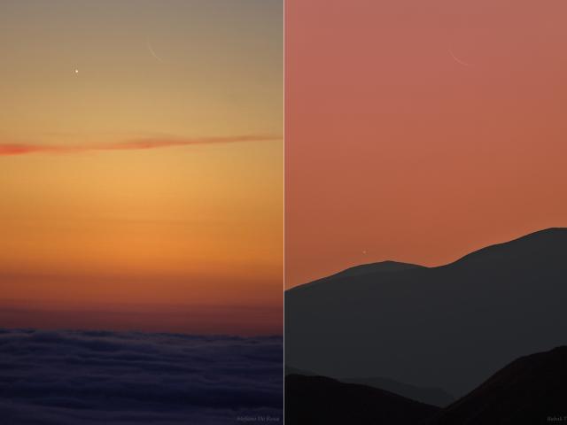 Two Views, Two Crescents