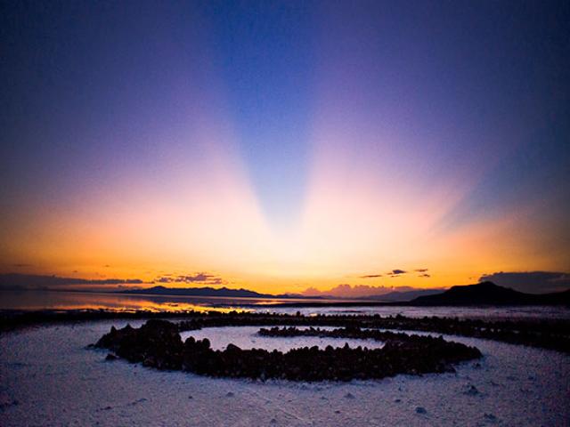 Sunset at the Spiral Jetty