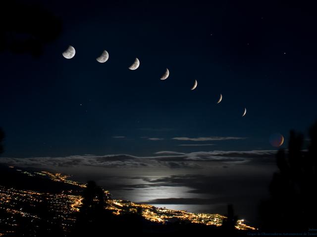 Eclipse at Moonset