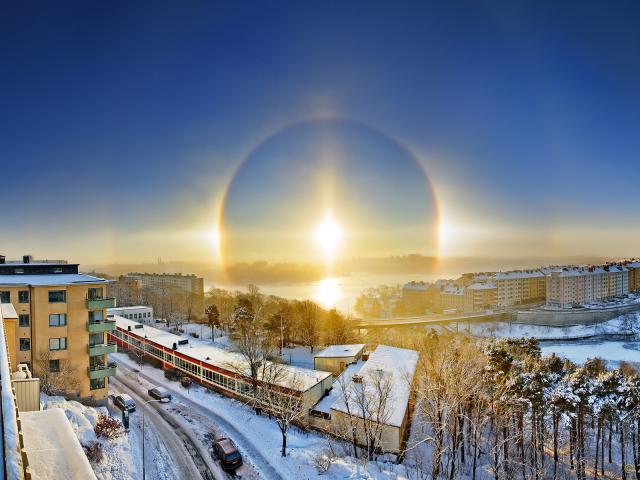 A Sun Halo Beyond Stockholm
