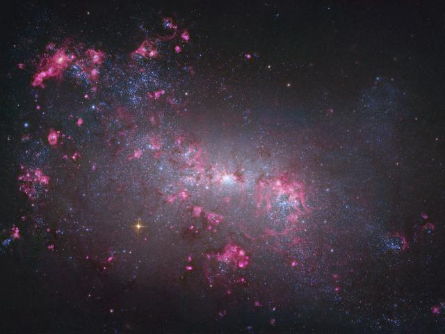 NGC 4449: Close up of a Small Galaxy