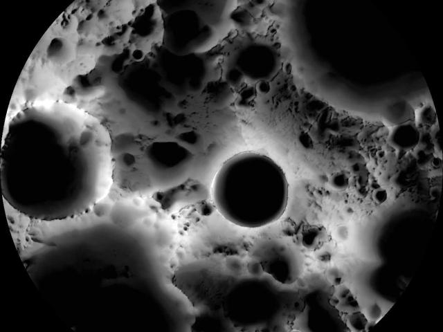 Shadows at the Lunar South Pole