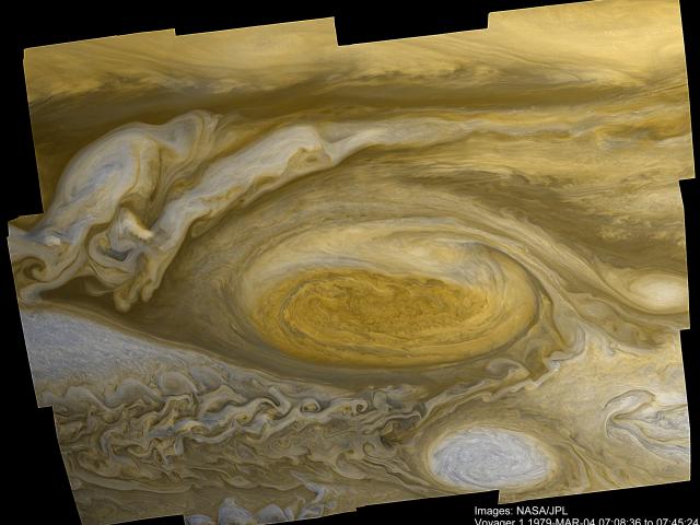 Jupiter’s Great Red Spot from Voyager 1