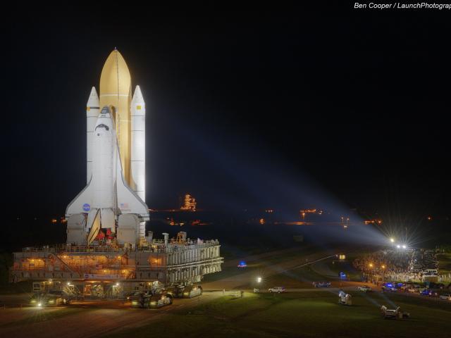 Last Roll Out of a NASA Space Shuttle