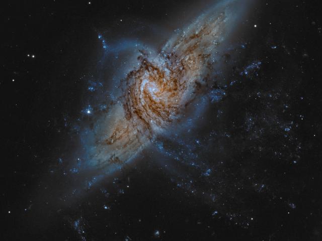 NGC 3314: When Galaxies Overlap