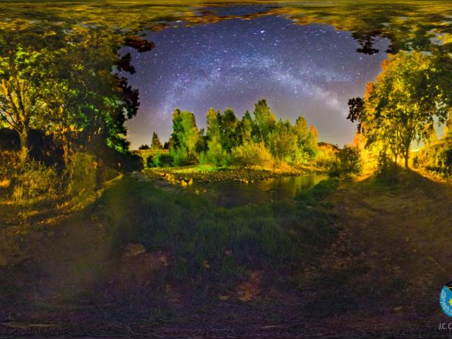 The Summer Triangle Over Catalonia