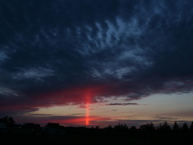 A Sun Pillar Over Ontario