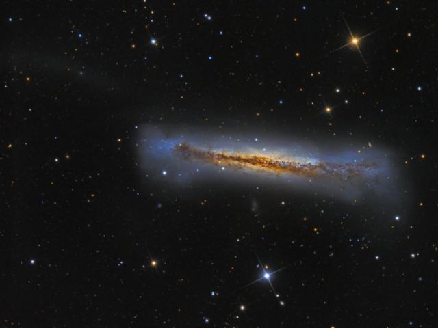 Edge on NGC 3628