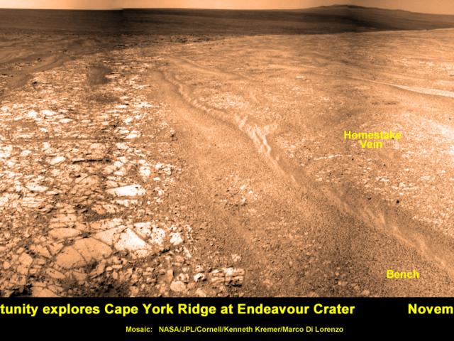 APOD: 2011 December 12 An Unusual Vein of Deposited Rock on Mars