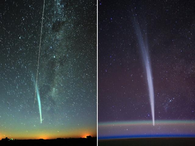Comet Lovejoy and the ISS