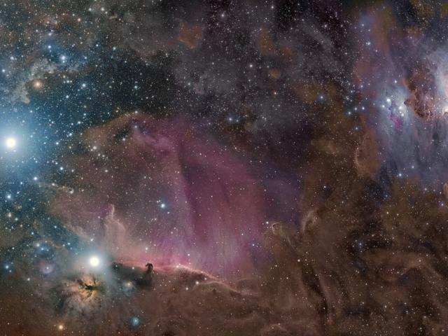 Orion in Gas, Dust, and Stars
