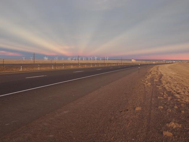 Anticrepuscular Rays Over Wyoming