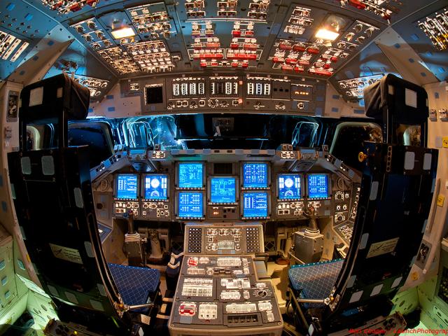 The Flight Deck of Space Shuttle Endeavour