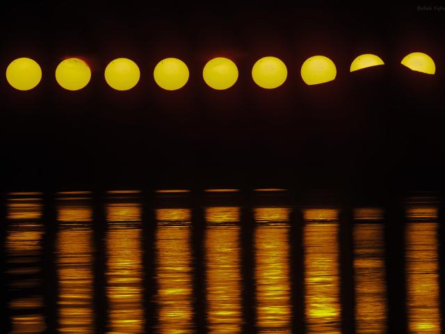 Venus Transits the Midnight Sun
