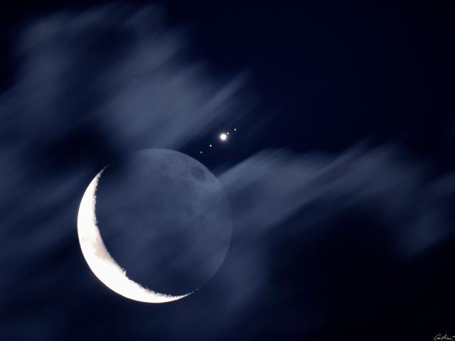 Moon Meets Jupiter