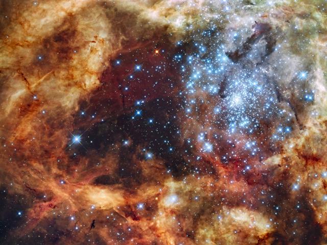 Star Cluster R136 Bursts Out