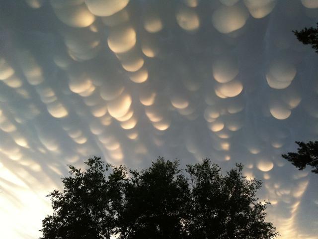 Mammatus Clouds Over Saskatchewan
