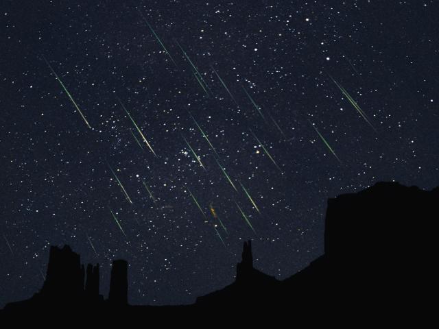 Leonids Over Monument Valley