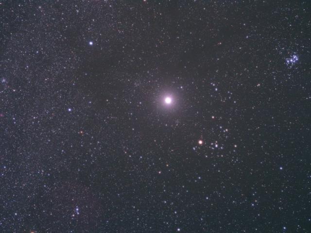 Bright Jupiter in Taurus