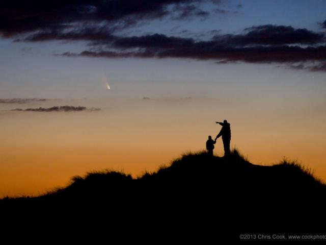 Comet PANSTARRS Just After Sunset