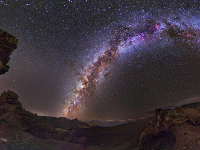 Milky Way and Stone Tree