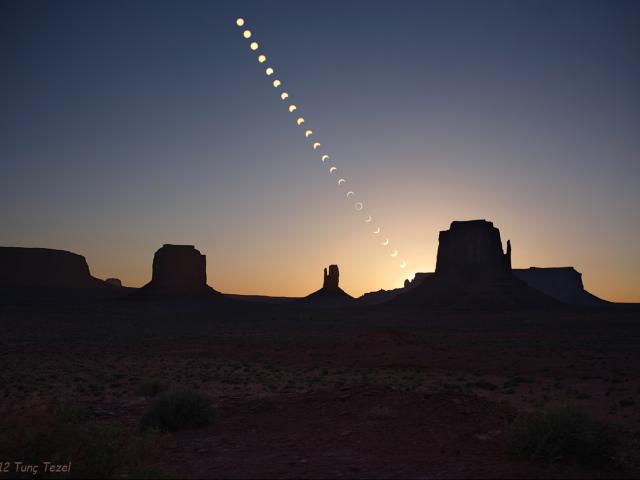 Ring of Fire over Monument Valley