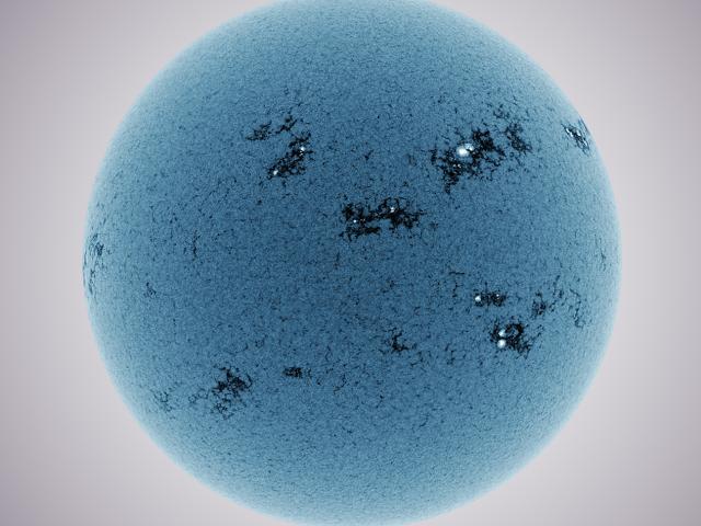 Blue Sun Bursting