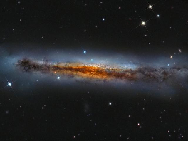 Edge-on NGC 3628