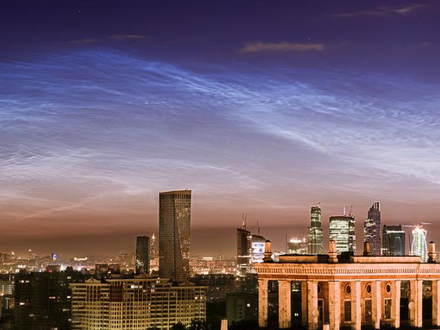 Noctilucent Clouds over Moscow