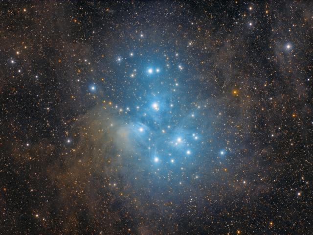 M45: The Pleiades Star Cluster